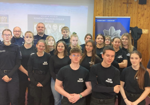 Uczniowie na spotkaniu z niemieckimi studentami
