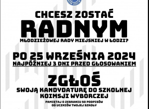 Plakat Młodzieżowej Rady Miejskiej