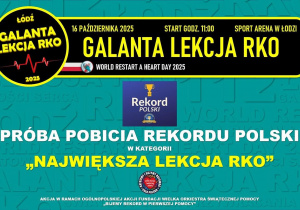 Plakat informujący o akcji "Galanta lekcja rko"