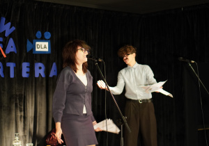 Duet uczennicy i ucznia