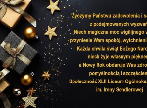 Świąteczne i noworoczne życzenia