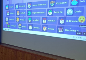 Slajd - nicki uczestników