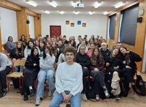 Rafał Łysak i uczniowie