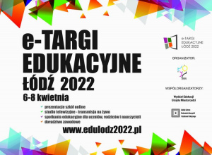 plakat e-targi edukacyjne Łódź 2022